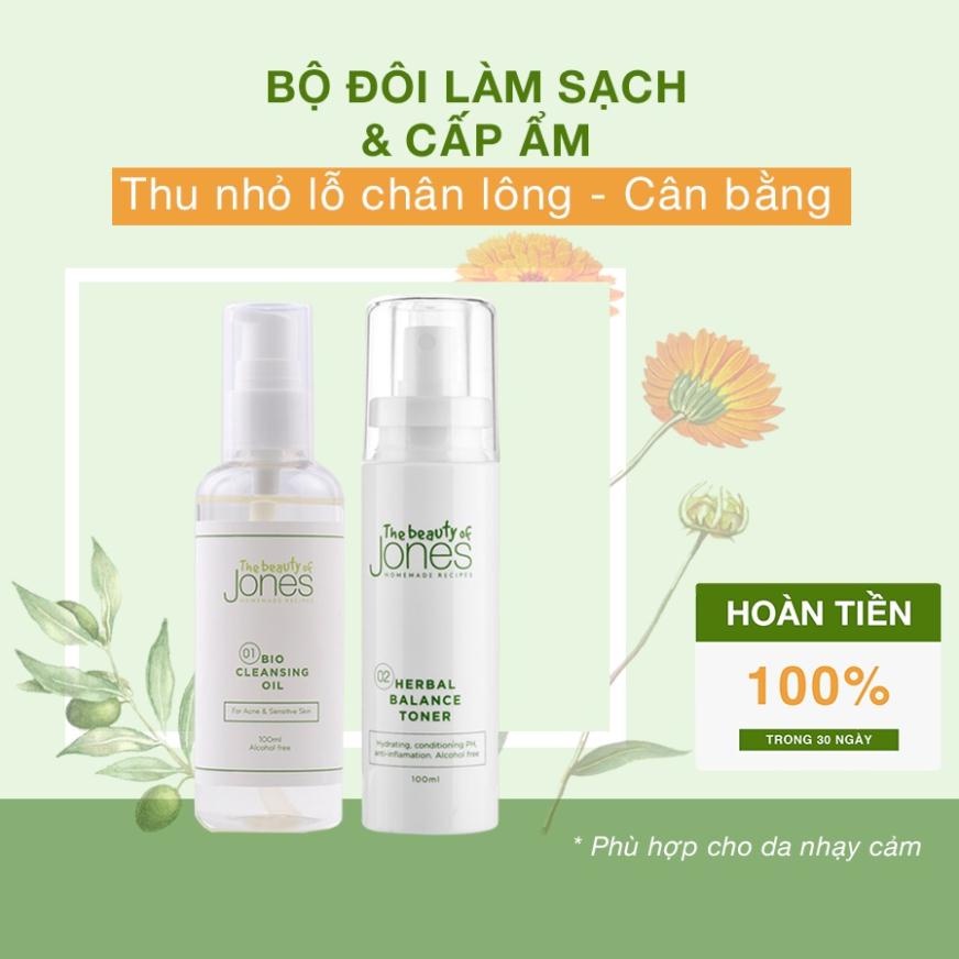 Set làm sạch và cấp ẩm dành cho da mụn mẹ bầu The Beauty of Jones