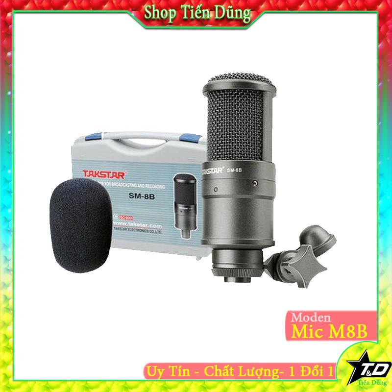 Mic thu âm Takstar SM8B dùng nguồn 48v phu hợp để hát livestream