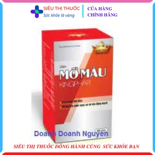 Giúp hạ mỡ máu, điều hòa cholesterol và triglycerid máu -VIÊN MỠ MÁU KINGPHAR (40 viên)