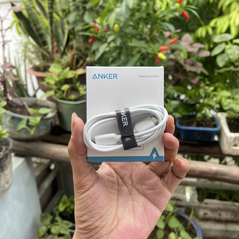 Cáp sạc nhanh Anker A8632 0.9m-A8633 1.8m hỗ trợ PD 3.0 max 30w new fullbox BH 12T