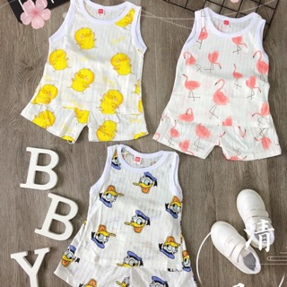 Bộ ba lỗ cotton giấy cho bé hàng đẹp