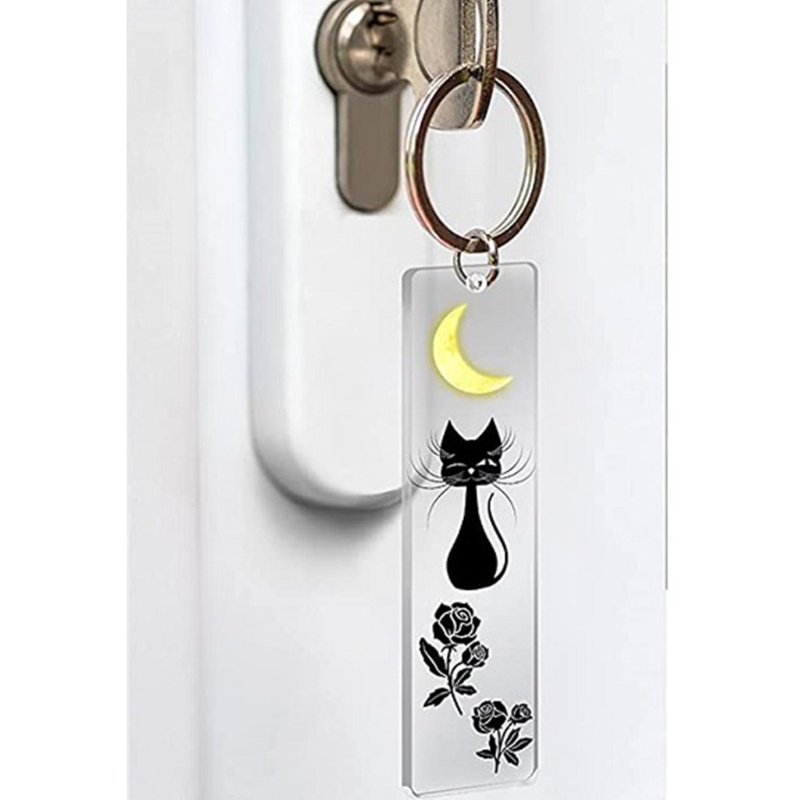 Set 50 Móc Khóa Acrylic Trong Suốt Hình Chữ Nhật Dùng Làm Đồ Thủ Công DIY