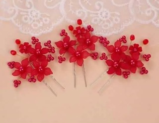 Trâm cài hoa pha lê sét 3 chiếc