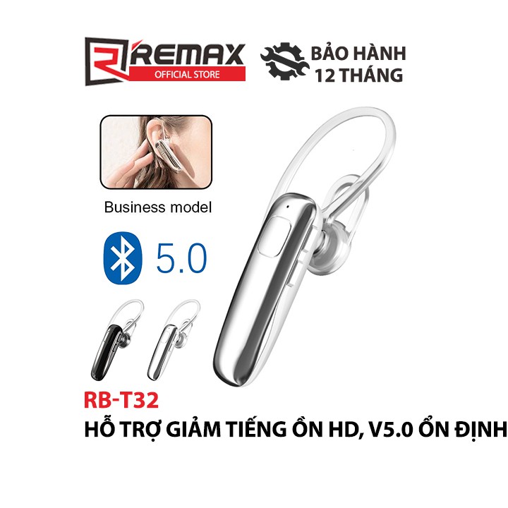 Tai nghe Bluetooth 1 bên Remax RB-T32 v5.0 chuẩn V5.0