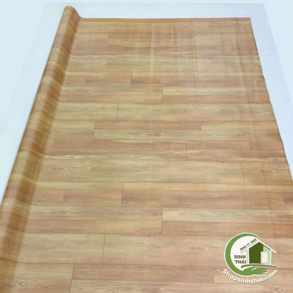 Simili trải sàn vân gỗ màu vàng đẹp, mẫu mới ra, bề mặt có vân nhám như gỗ thật.