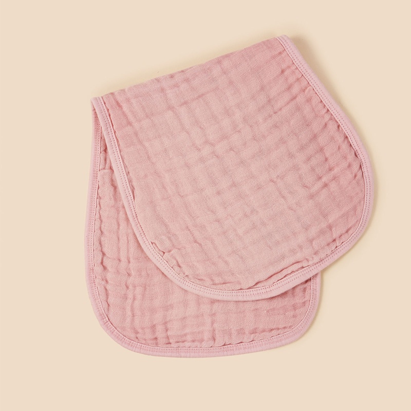 Khăn Lau Nước Bọt Bằng Cotton Màu Sắc Đơn Giản Tiện Dụng Cho Bé