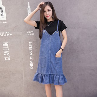 Đầm Bầu - Sét Yếm Jean Đuôi Cá + Áo