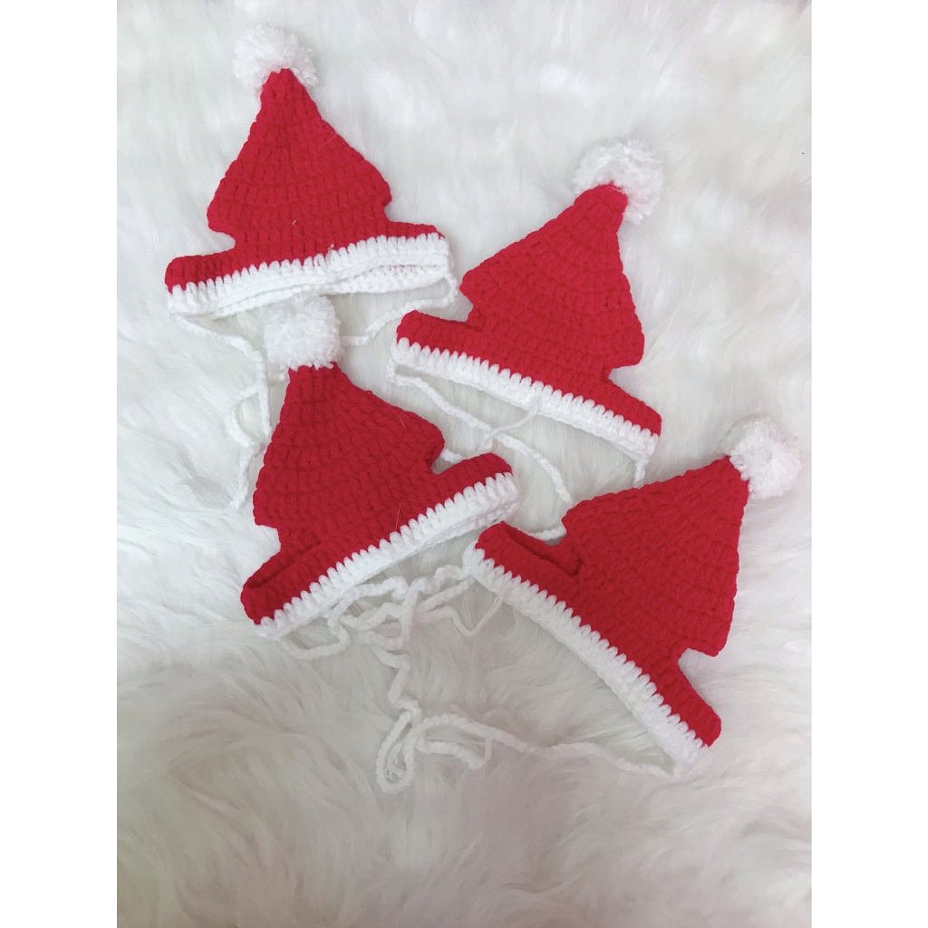 Mũ - yếm - khăn quàng cổ NOEL cho CHÓ/MÈO