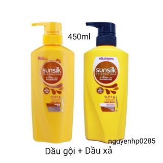 Combo Dầu gội + Dầu xả Sunsilk Thái Lan 450ml