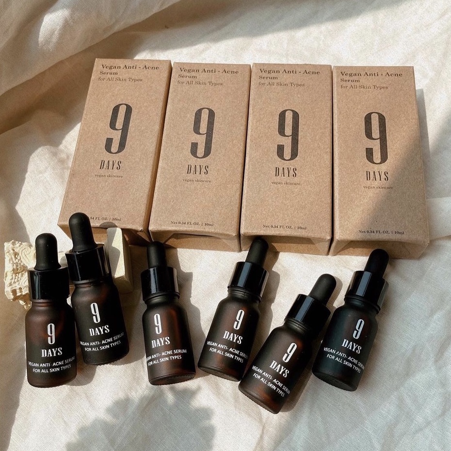 Bộ 2 lọ serum ngăn ngừa mụn và thâm , se khít lỗ chân lông giúp da sáng mịn 9DAYS SKIN 10ml | BigBuy360 - bigbuy360.vn