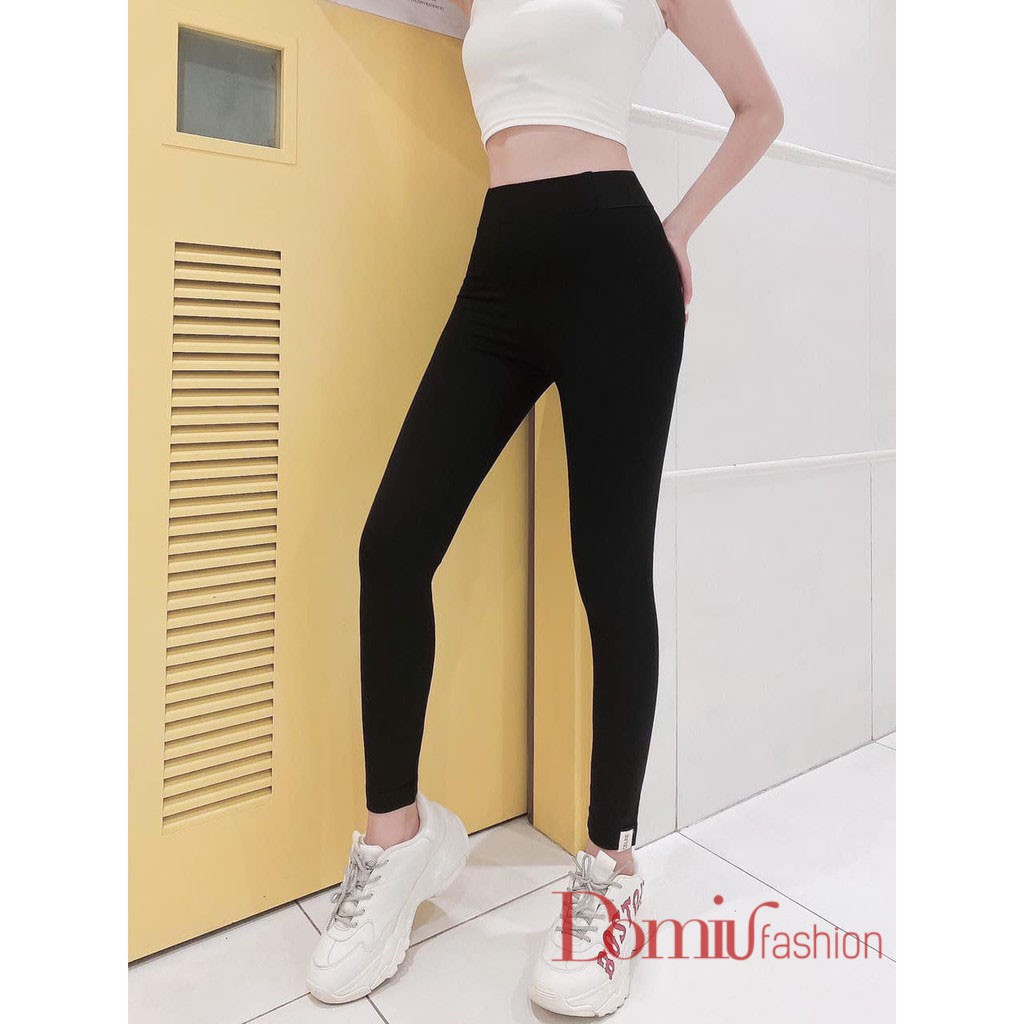 Sỉ Quần Legging Cạp Cao Nâng Mông Có Túi - Quần Legging Nữ Hàn Quốc Co Giãn