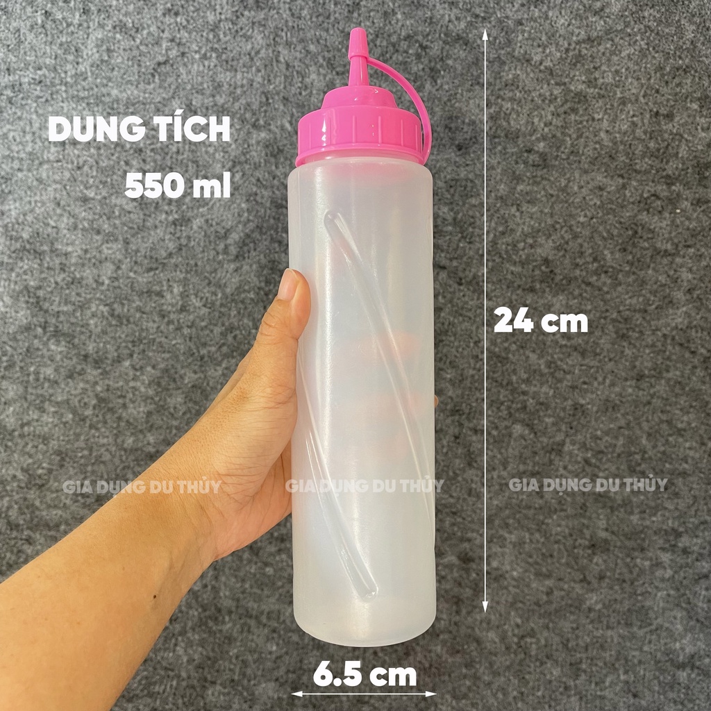 Chai đựng tương, đựng nước mắm 150ml nhựa PP chính phẩm an toàn hình thức đẹp mắt gọn nhẹ tiện lợi của gia dụng Du Thủy