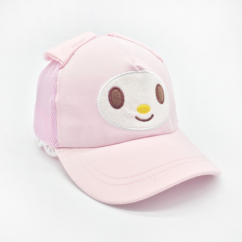 Nón cotton mặt mèo cho bé.