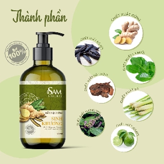 [Sam Natural] Dầu Gội Sinh Khương 500ml_Dâu Tây MomCare