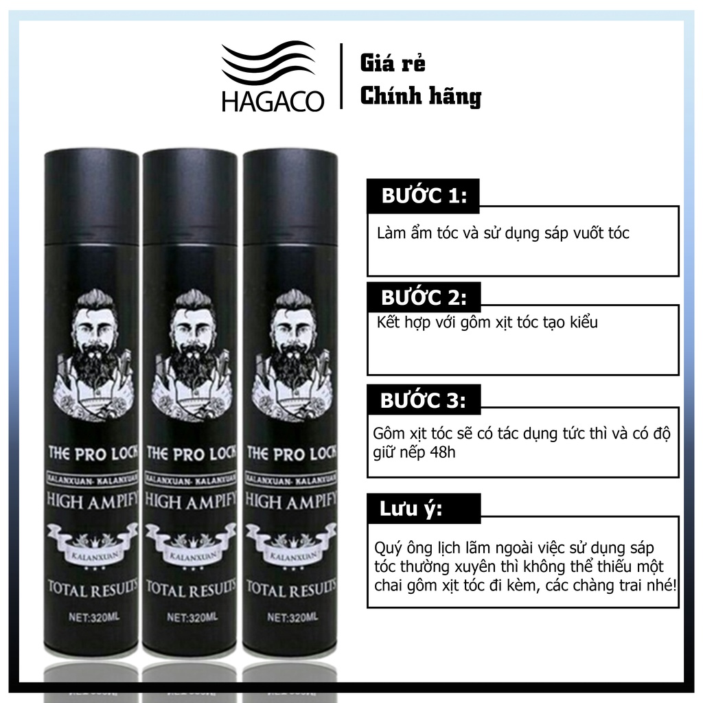 Gôm xịt tóc THE PRO BLOCK GIỮ TÓC DÀNH CHO NAM NỮ MN27