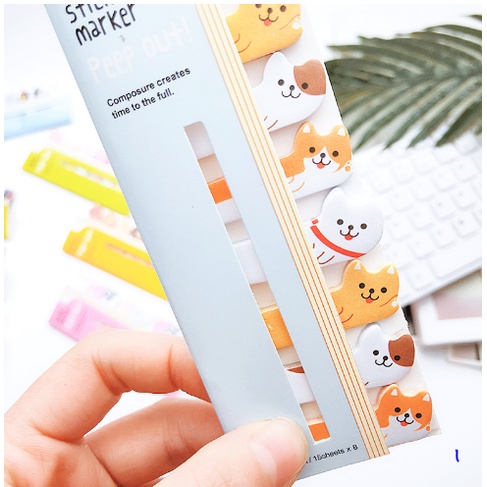 Giấy note ghi đánh dấu trang hình động vật  MolangShop