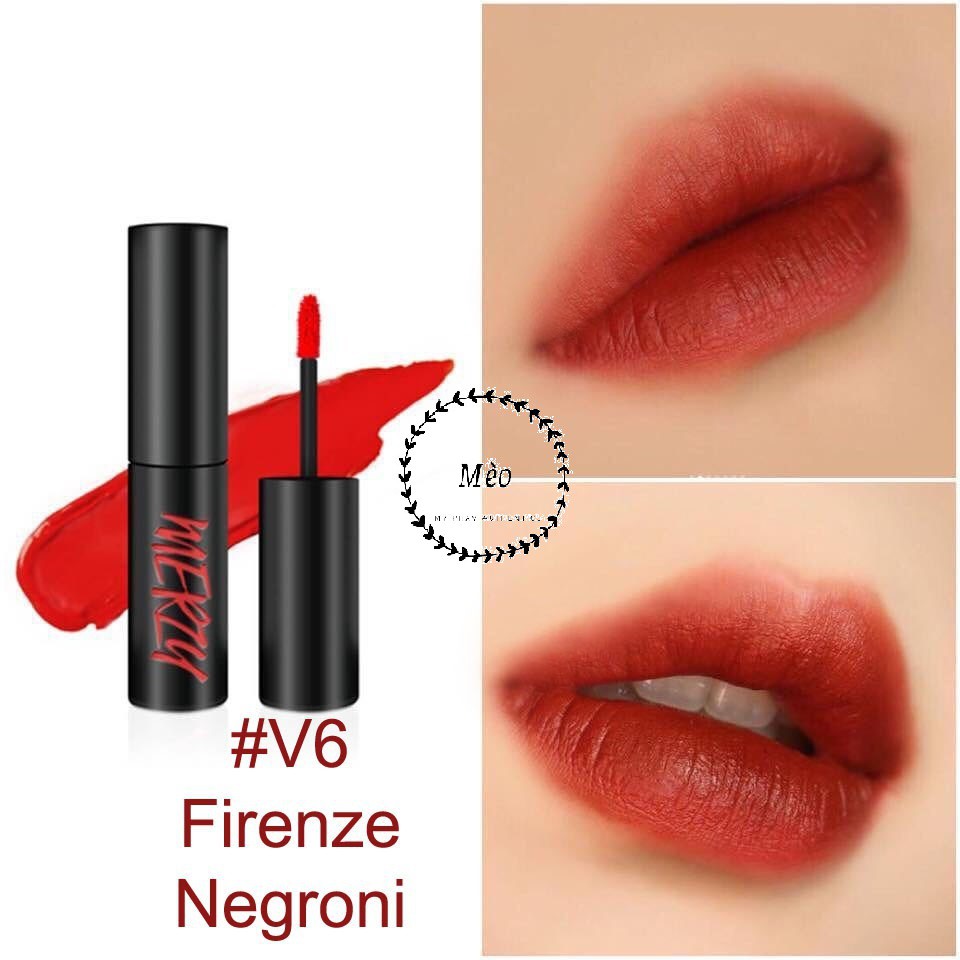 Son kem MERZY V6 - đỏ nâu