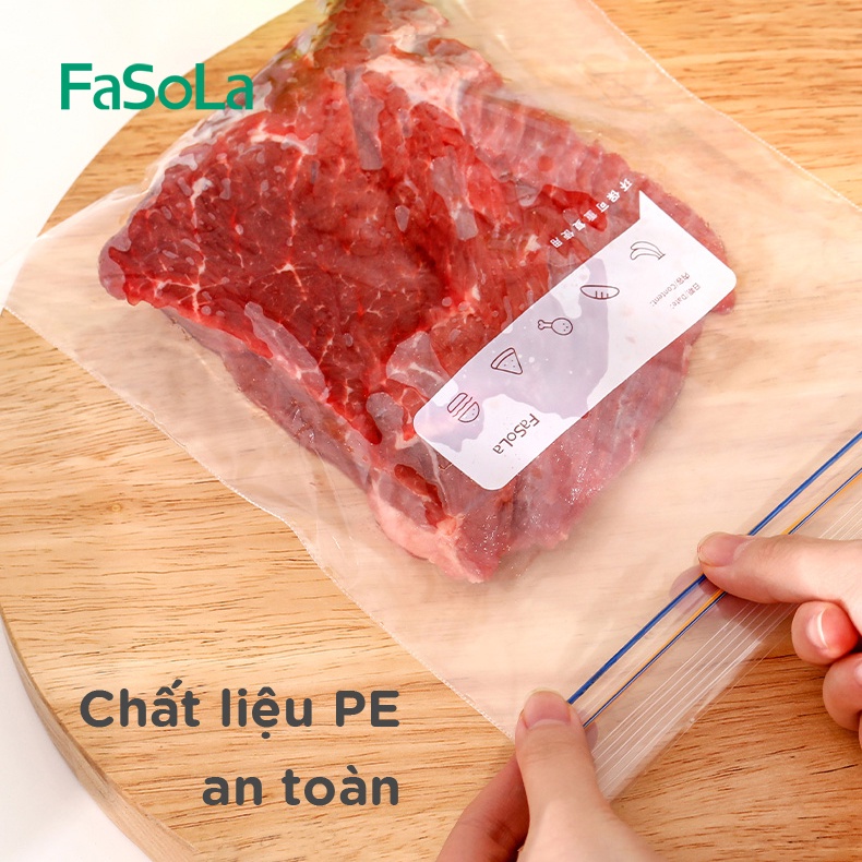 Túi zip bảo quản thực phẩm - hộp 10-20 túi FASOLA FSLSH-013