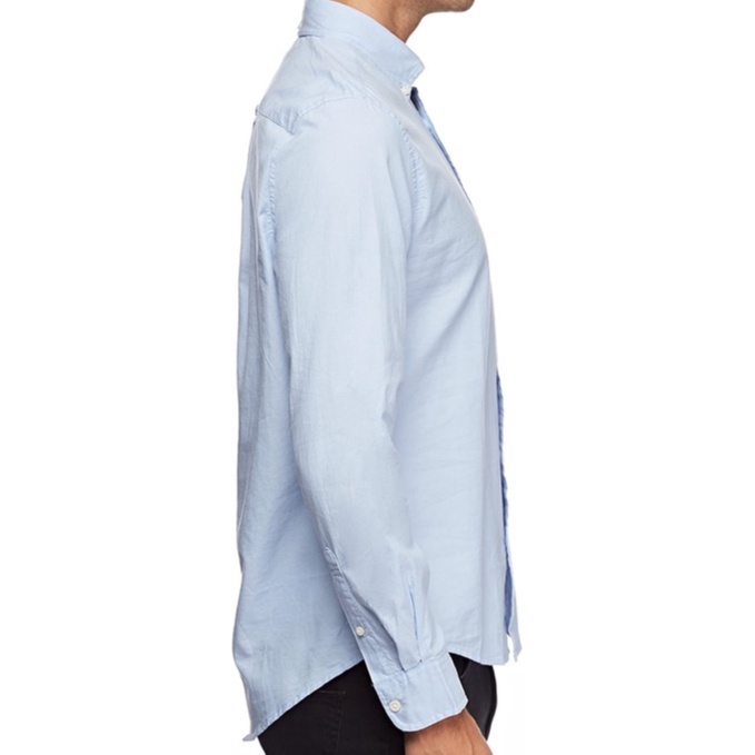 Áo sơ mi Tommy Hilfiger dài tay men's custom fit Long Sleeve Solid Oxford, 78B7122 – 495