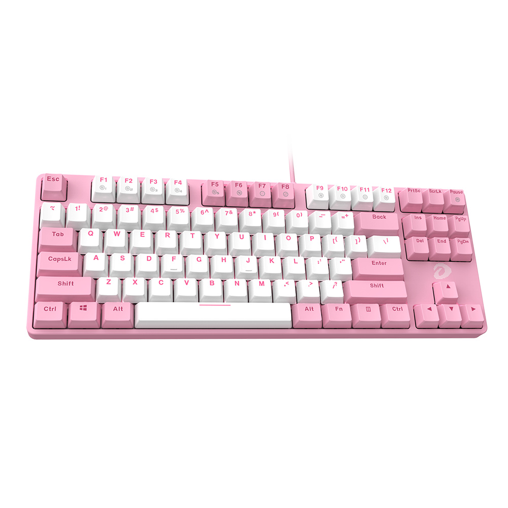 Bàn phím cơ DareU EK87 Pink White