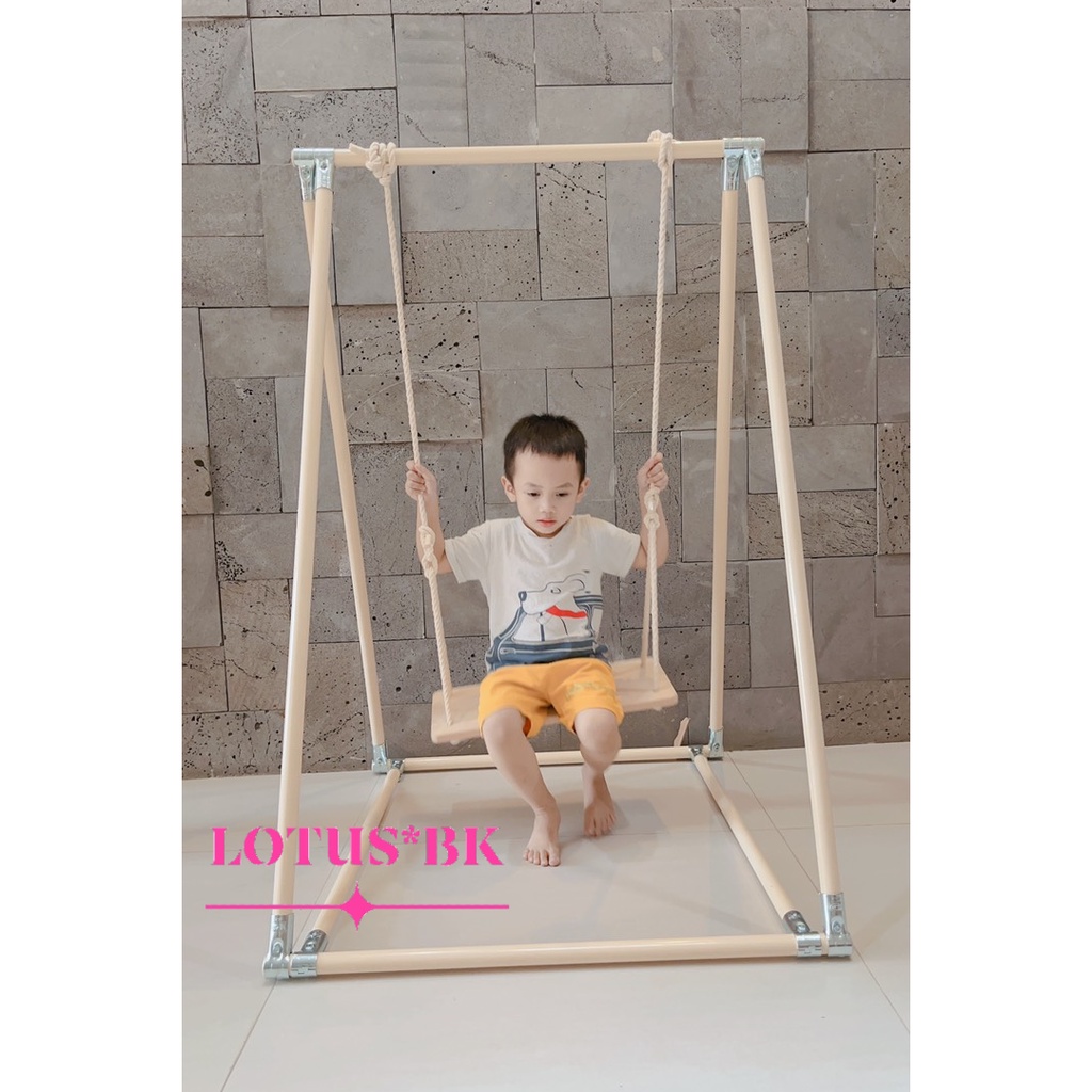 Khung xích đu nhún nhảy cho bé 2 trong 1 dùng từ sơ sinh đến lớn, siêu bền, bảo hành 5 năm