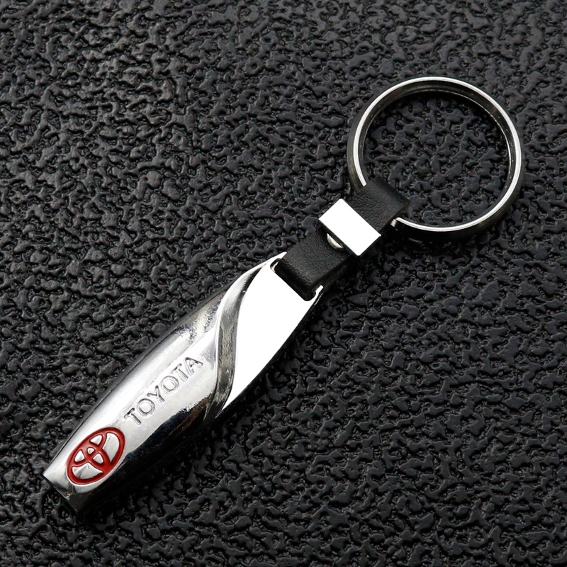Móc Chìa Khóa Bằng Kim Loại Cao Cấp Cho Xe Hơi Toyota Corolla Yaris Aygo Prius RAV4 Camry Auris