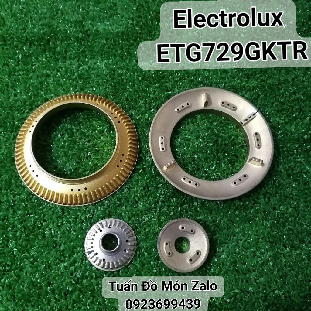 Đầu Đốt, Chia Lửa Bếp gas đôi Electrolux ETG729GKTR phụ tùng linh kiện chính hãng