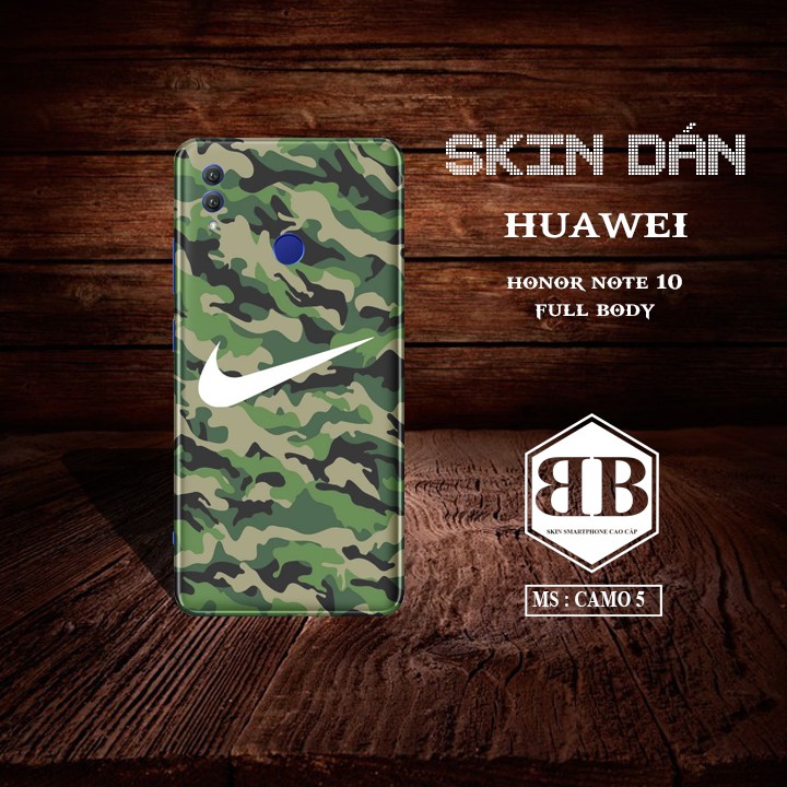 Siêu Phẩm Dán Skin Huawei Honor Note 10 full lưng viền dùng thay hoàn toàn ốp lưng nhiều màu sắc cực đẹp