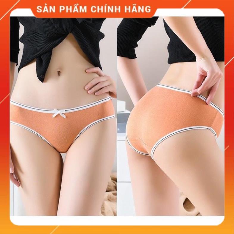 Quần Lót Nữ Cotton Kháng Khuẩn 100% Viền Nơ Giữ Xinh 032