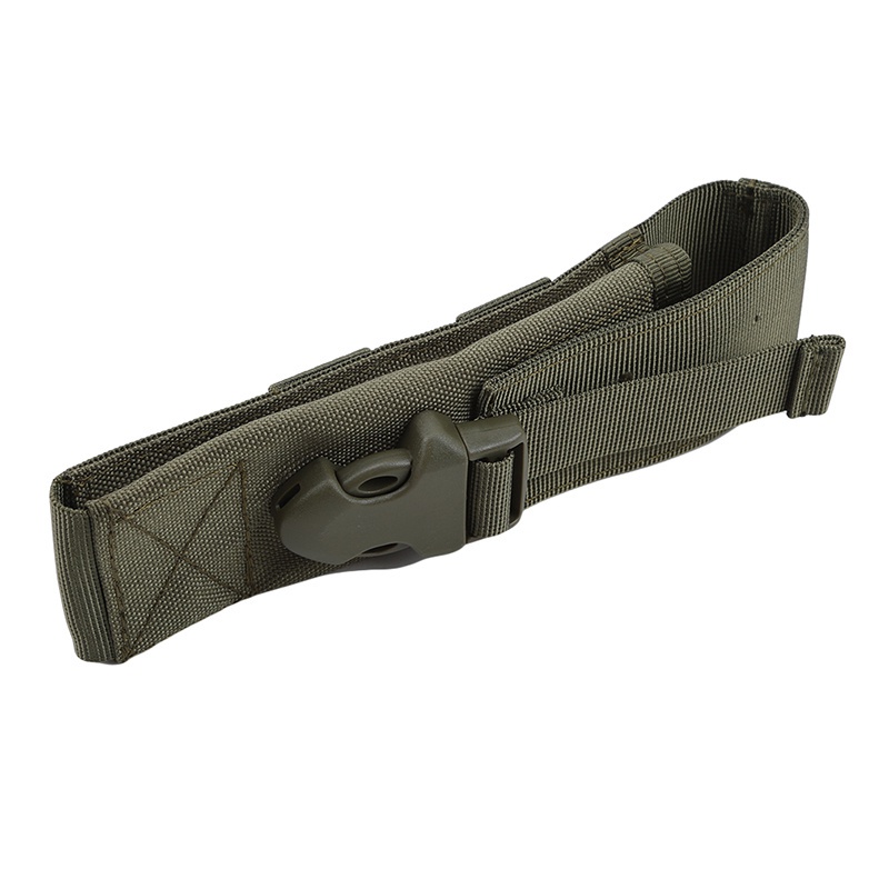 Túi đựng đèn pin bằng da + nylon phong cách quân đội tiện dụng cho cắm trại/ săn bắn