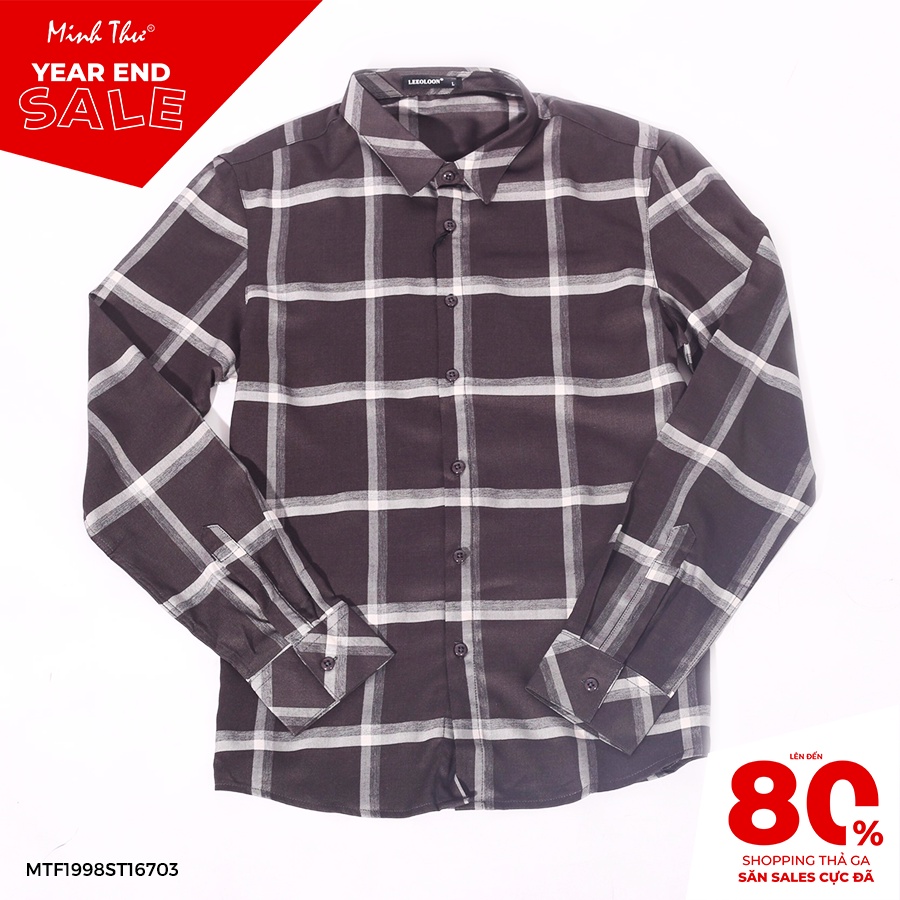 Áo sơ mi caro tay dài basic ST16703