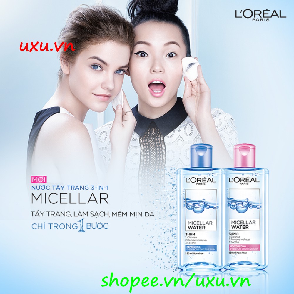 Nước Tẩy Trang 400Ml Loreal Hồng Dưỡng Ẩm Chuyên Sâu Micellar, Với uxu.vn Tất Cả Là Chính Hãng. | BigBuy360 - bigbuy360.vn