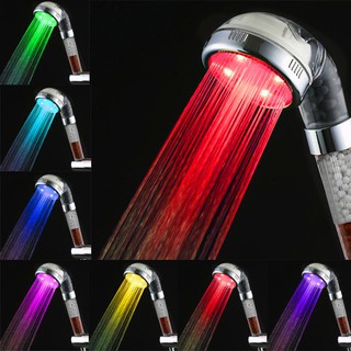 Vòi Sen Tăng Áp Công Nghệ Nano Loại To Có Đèn LED Thay Đổi Theo Nhiệt Độ Nước (Loại Tốt)