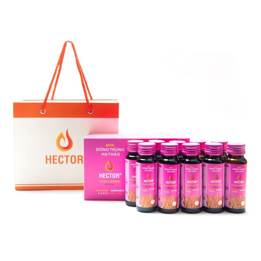 Nước đông trùng hạ thảo kết hợp Collagen Hector 50ml x10