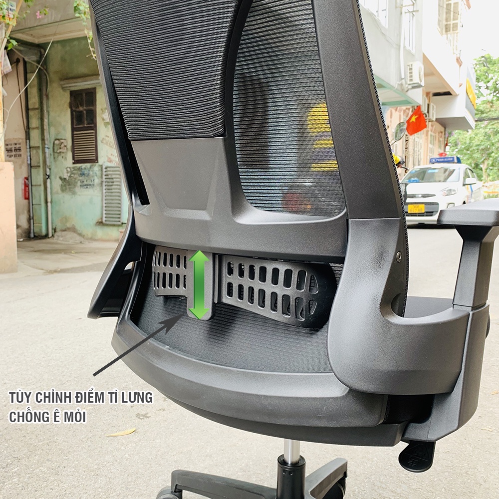 Ghế xoay văn phòng Best Office BOX268, Ghế xoay thông minh chống ê mỏi