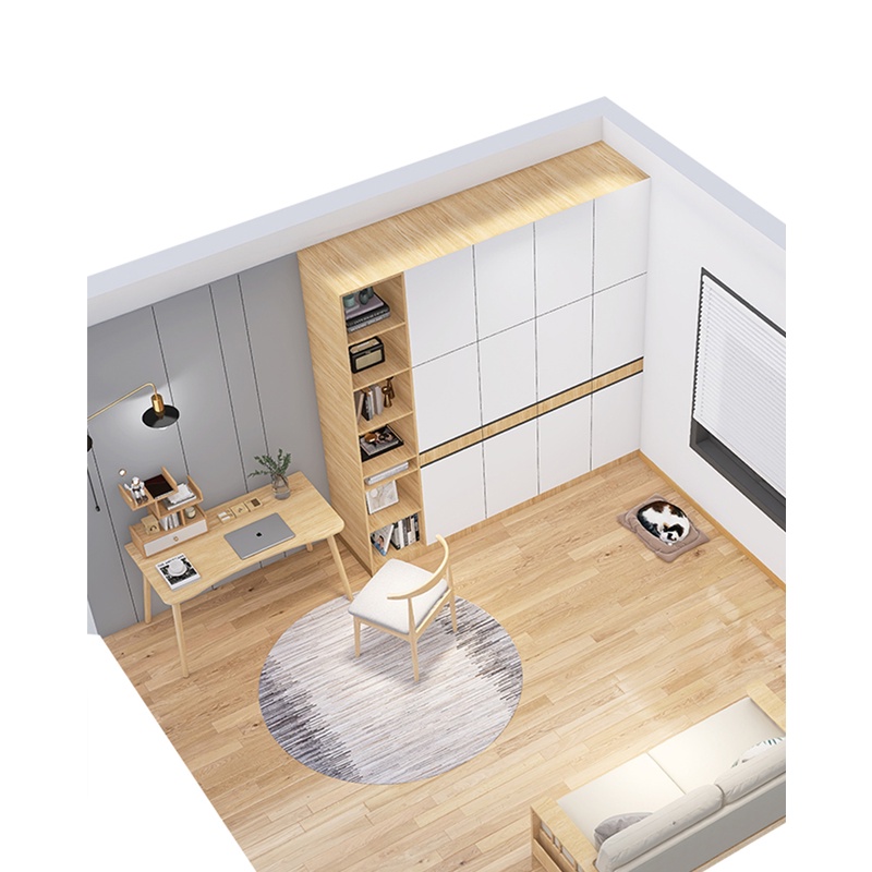 Kệ sách hình cây để bàn có ngăn kéo sức chứa lớn - GP187