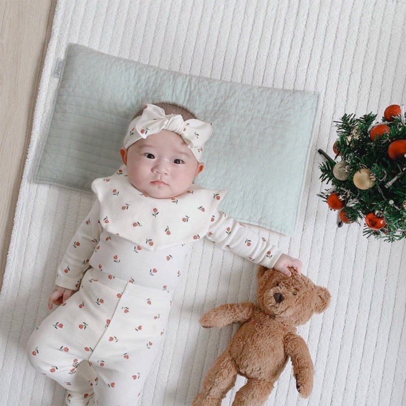 Gối ngủ chống bẹp đầu Amante Hàn Quốc cho bé từ sơ sinh