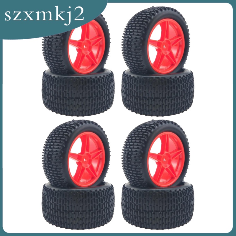 Set 4 Bánh Xe Cao Su Cho Xe Điều Khiển Từ Xa HPI HSP 94107 / 94166 / 94106 Tỉ Lệ 1: 10