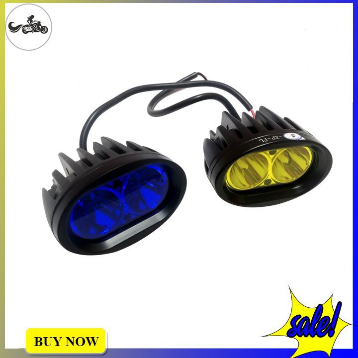 Đèn trợ sáng L2 cho xe máy tặng kèm pát gắn chân kính dễ dàng lắp đặt