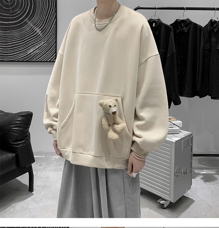 Áo Sweater Dáng Rộng Thời Trang Trẻ Trung Năng Động Cho Nam