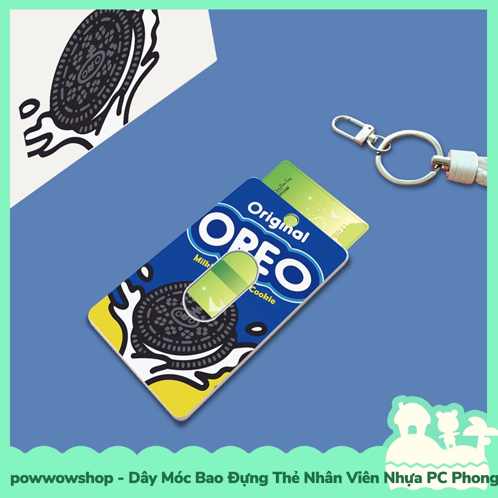 [Sẵn VN - Hỏa Tốc] Dây Móc Bao Đựng Thẻ Nhân Viên Nhựa PC Phong Cách Cake Bánh Ore