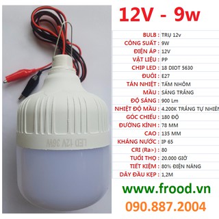 Bóng đèn trụ 12v đủ watt