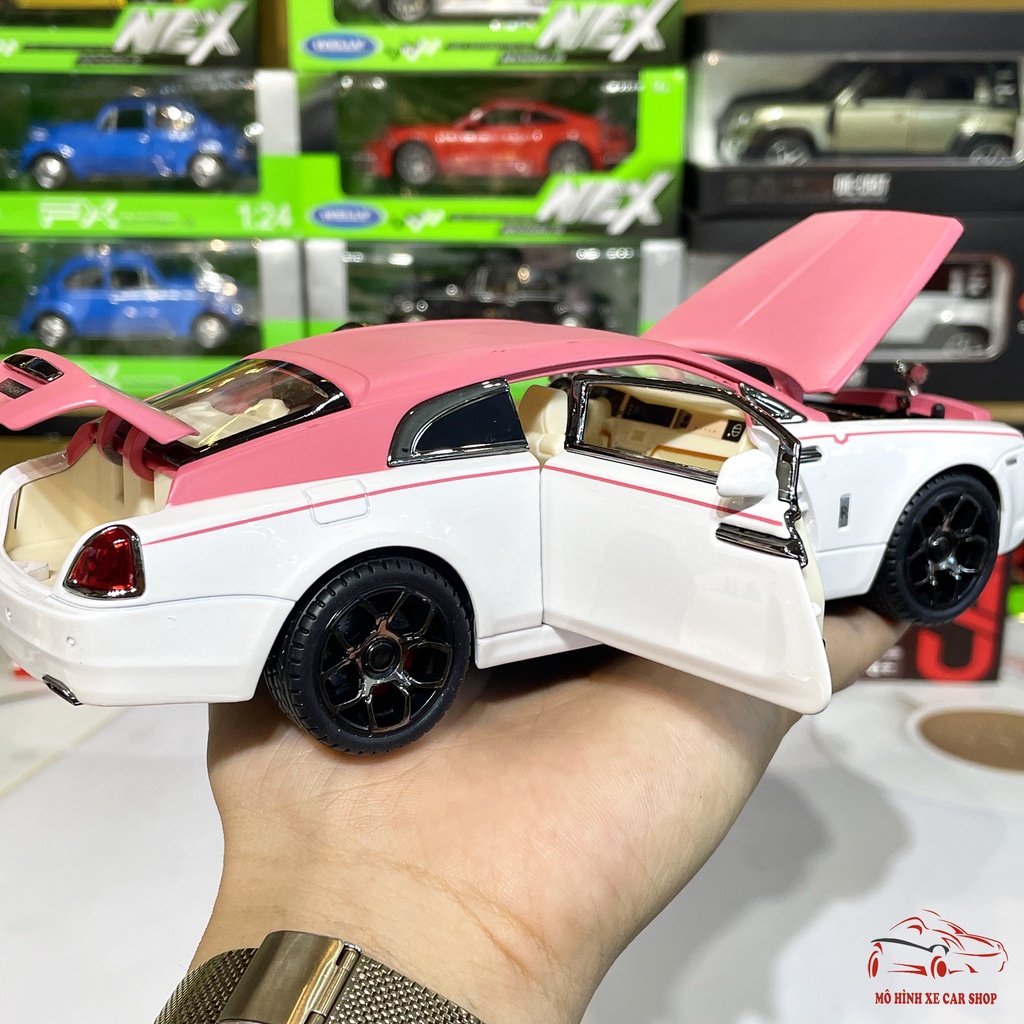 Mô hình xe kim loại Rolls Royce Wraith tỉ lệ 1:22 hãng Jiaye có 3 màu