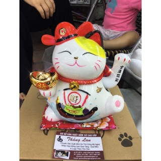 Mèo thần tài cao 22 cm vẫy tay giá huỷ diệt