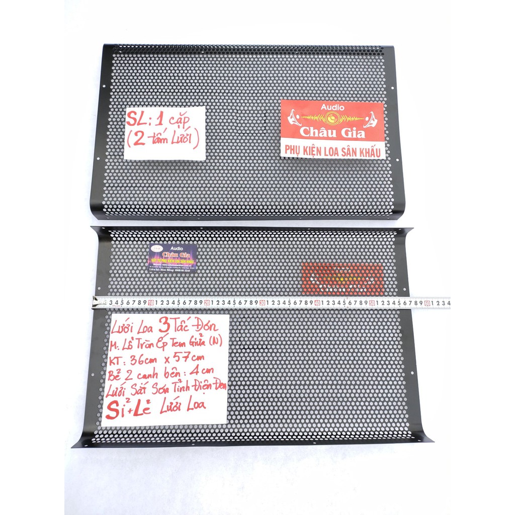 Lưới loa 3 tấc N 35cm 57cm 2 tấm Audio Châu Gia