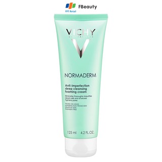 Sữa rửa mặt tạo bọt ngừa mụn se khít lỗ chân lông Vichy Normaderm Deep Cleansing Foaming Cream 125ml