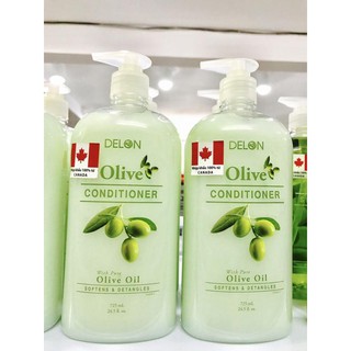 Dầu xả delon với chiết xuất tinh dầu olive 725ml - conditioner olive delon