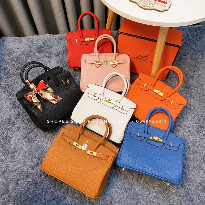 [BIKIN25] Túi da mềm size 25cm bản Súp pơ(K hộp) TẶNG KÈM KHĂN LỤA | BigBuy360 - bigbuy360.vn