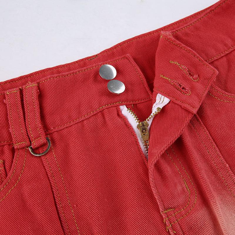 Chân Váy Denim Ngắn Phong Cách Âu Mỹ Thời Trang Mừng Năm Mới