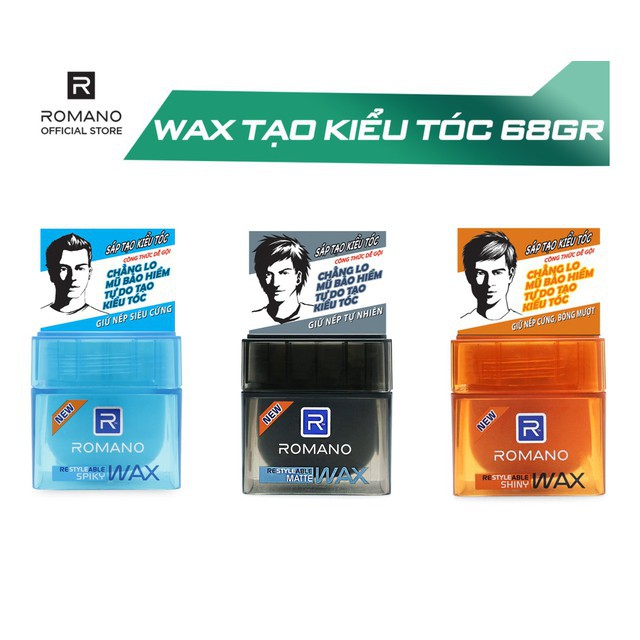 Wax Tạo Kiểu Tóc Romano 68g